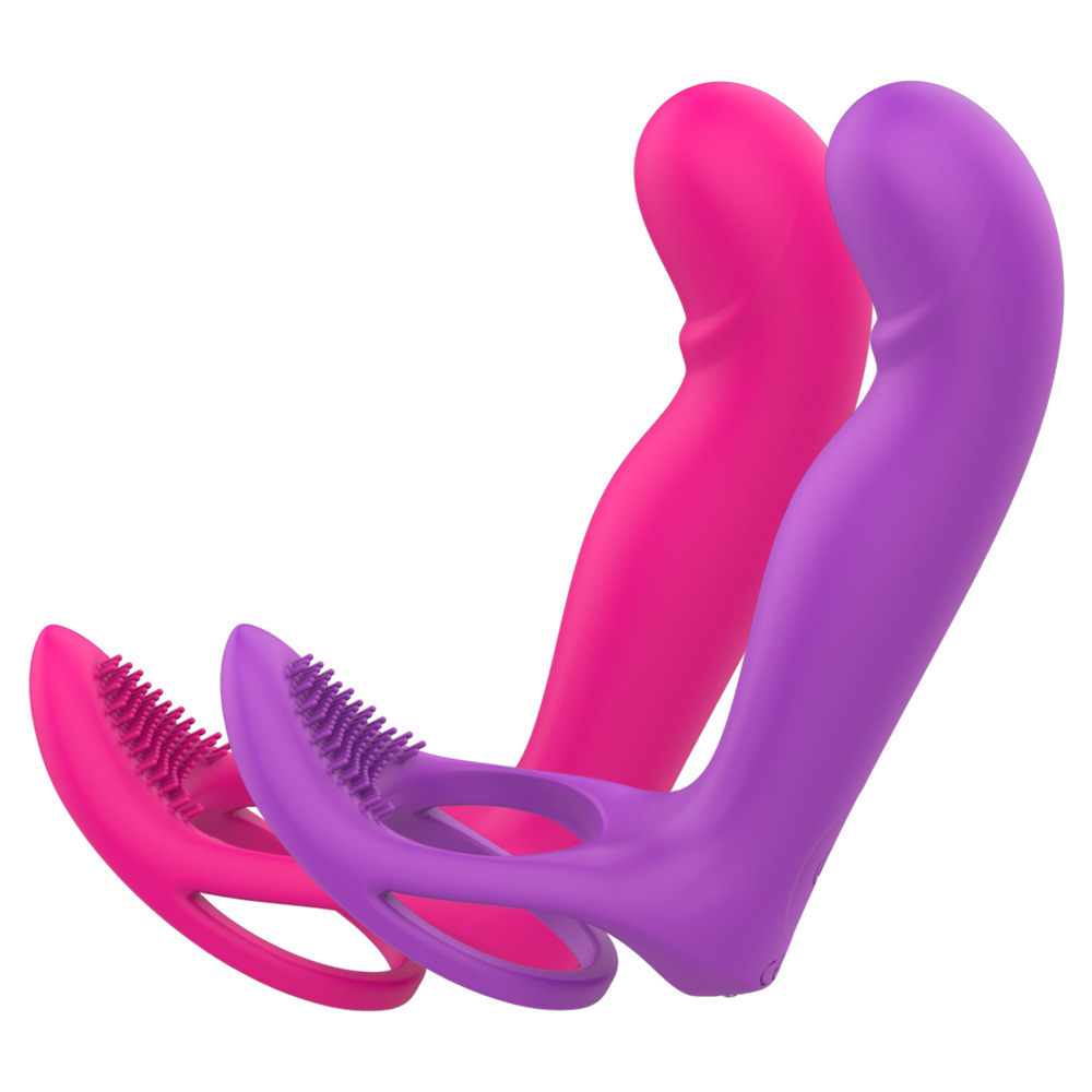Men's Vibrating Silicone Penis Ring For Prostate Massage Couples_voghion.com