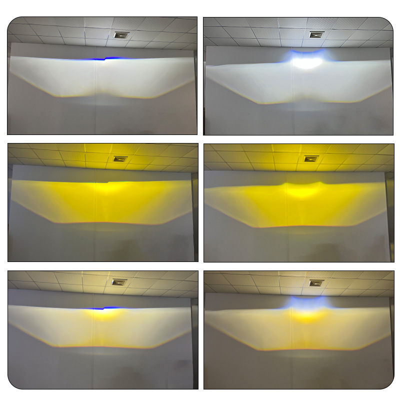 Transfronterizo 3 pulgadas S3 tricolor sin pérdida led lente de doble luz 58W de alta potencia faro del automóvil faro universal h4h7