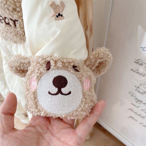 Baby winter clothing, plus velvet and thickened cotton-padded clothes, Korean version of baby's cute and super cute onesies, winter outing crawling clothes, cotton-padded jackets