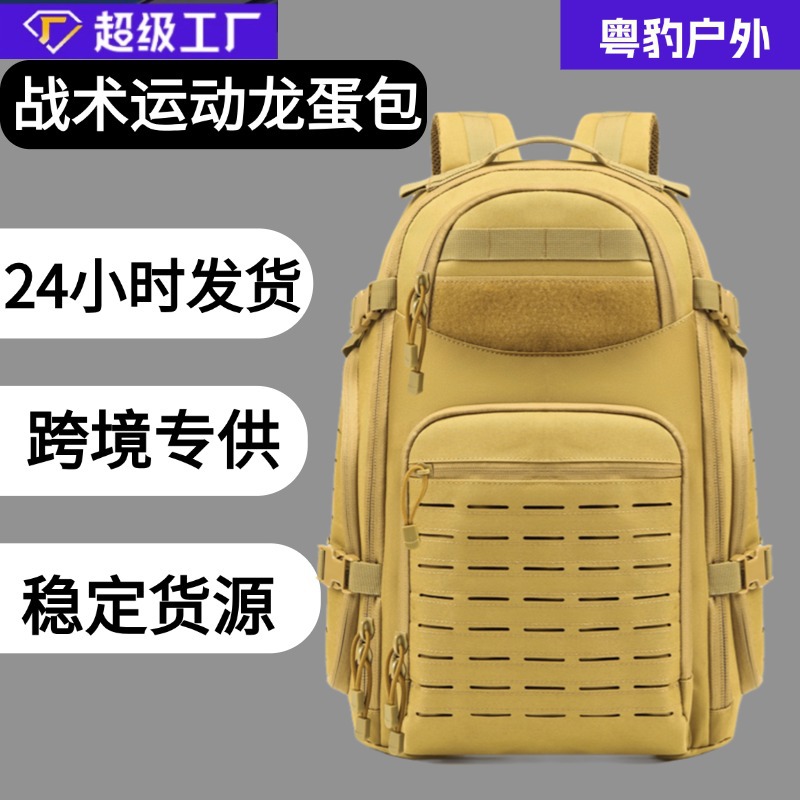 Deportes transfronterizos viajes al aire libre ocio huevo de dragón mochila de senderismo poliéster mochila táctica resistente al desgaste mochila de montañismo al aire libre