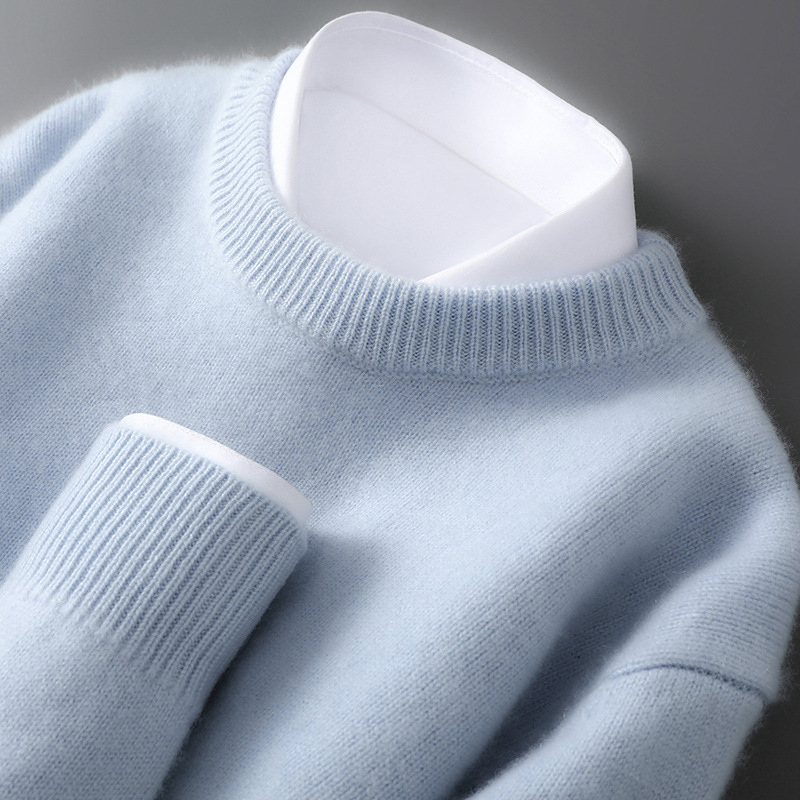 Light blue [round neck]