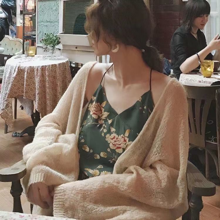 Thin Summer Women's New Knitted Knitwear Mid-Length Cardigan Sun Protection Clothing Female Korean Style Student Long-Sleeved Loose Jacket
