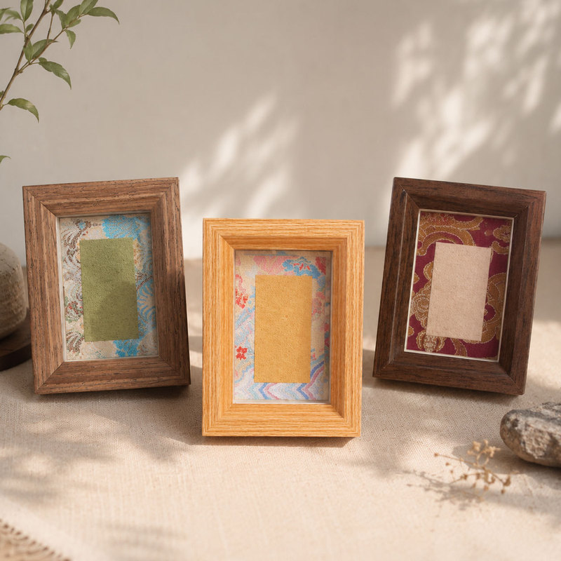 New Chinese-style mini Song brocade hard card DIY calligraphy photo frame 3inch desktop display ornament scenic area cultural gift picture frame New Chinese-style mini Song brocade hard card DIY calligraphy photo frame 3inch desktop display ornament scenic area cultural gift picture frame