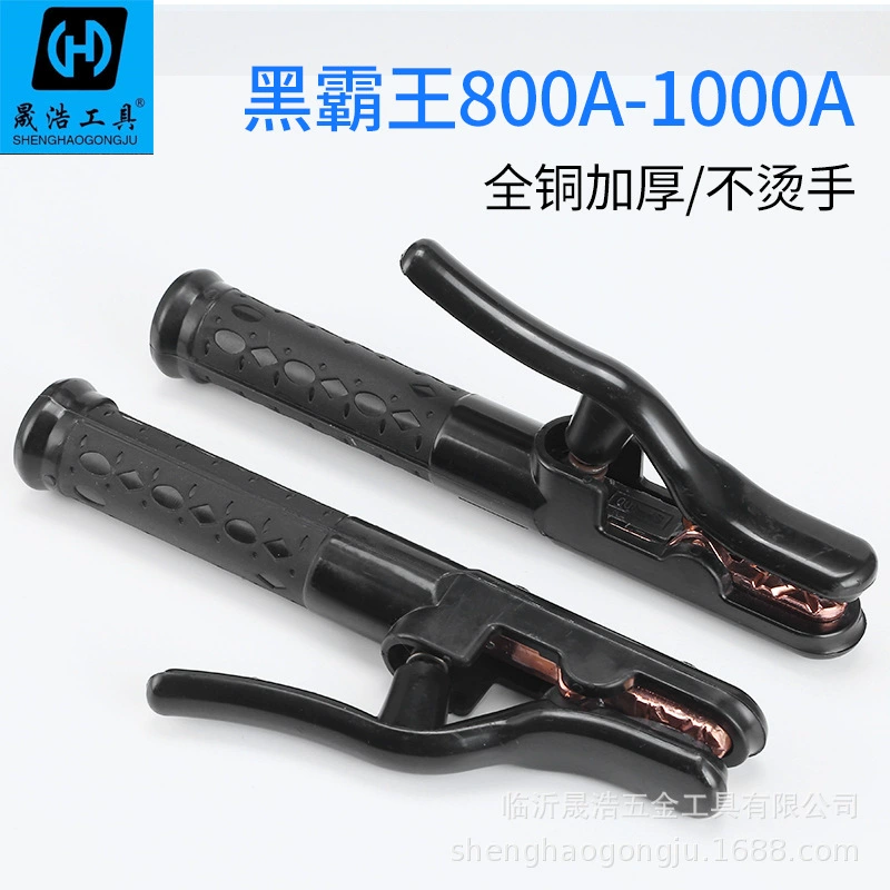 Оптовая Продажа с фабрики Чистая медь ковка тяжелые 1000A черные сварочные клещи 800A не Горячие Черные алмазные сварочные клещи