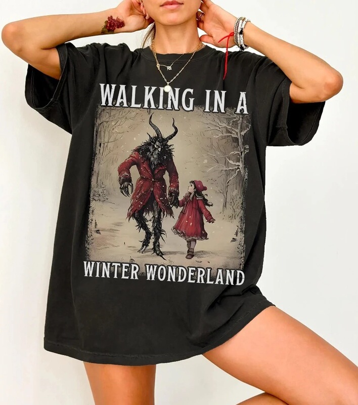 Campus Winter Wonderland T-Shirt, a Spooky Dark Holiday Horror Quirky Christmas Shirt