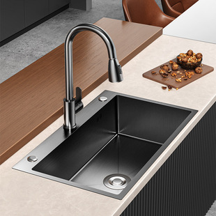 Kitchen Story Thickeneded High-Quality Stainless Steel Sink Sink Large Single-Slot Home Kitchen Sink Sink under Counter Basin