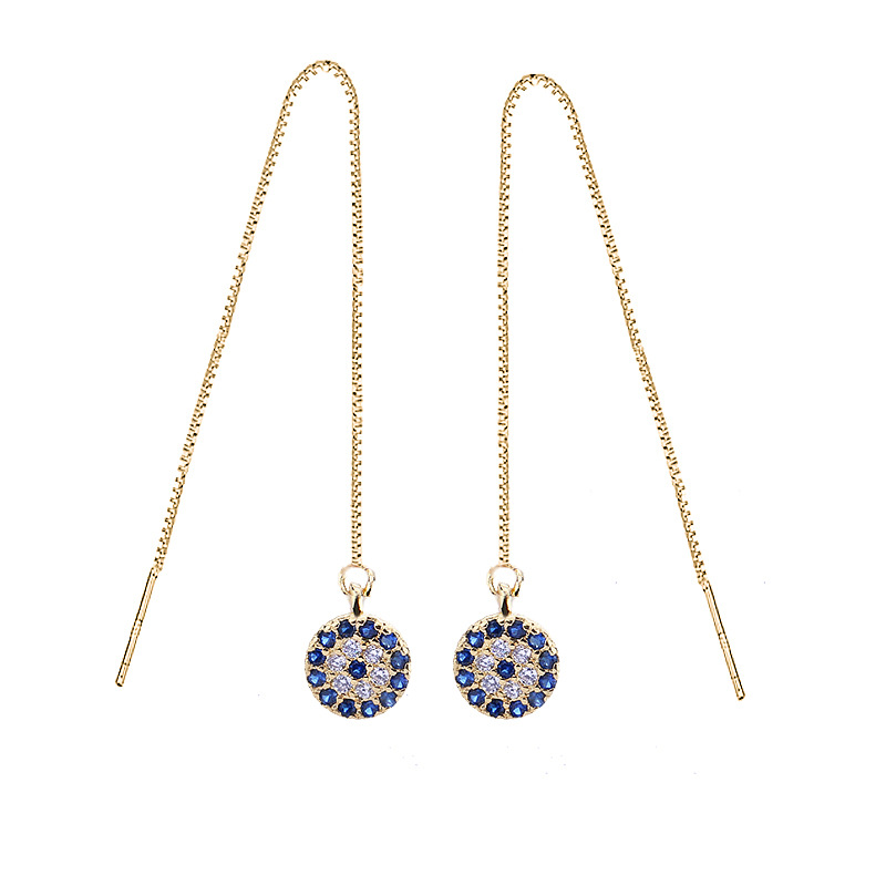 Pendientes de diseño de nicho mujer 925 plata esterlina elegante día Corea del Sur personalidad simple borla larga pendientes del todo-fósforo image 6