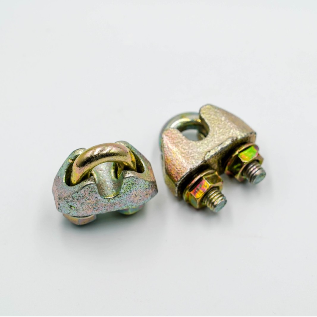 索具DIN1142黄锌卡头 玛钢卡头 钢丝绳夹头