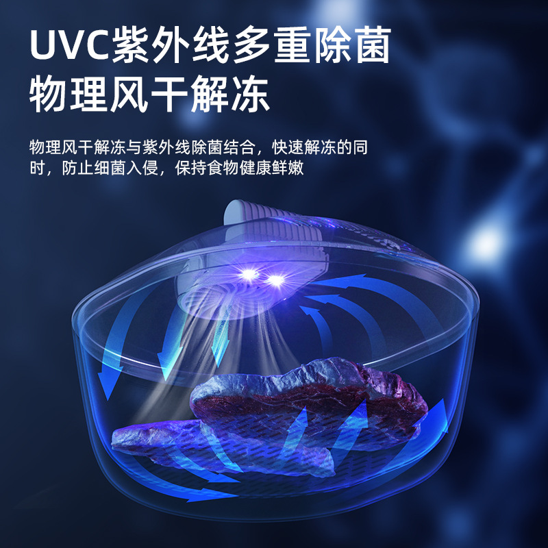 (2개) 다기능 주방 분무 빠른 해동 장치 고기 스테이크 빠른 신선한 가정용 해동 플레이트 얼음 유물