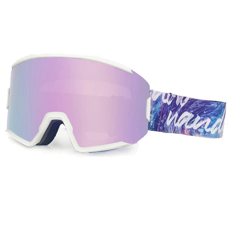 Unisexové válcové lyžařské brýle, dvojitá ochrana proti zamlžení a větru, jedno a dvouvrstvé lyžařské vybavení pro dospělé, krátkozrakost_voghion.com