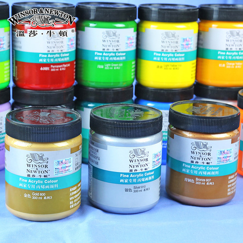 Winsor & Newton 300ml painter's acrylic paint wall painting art test waterproof fluid acrylic paint wholesale