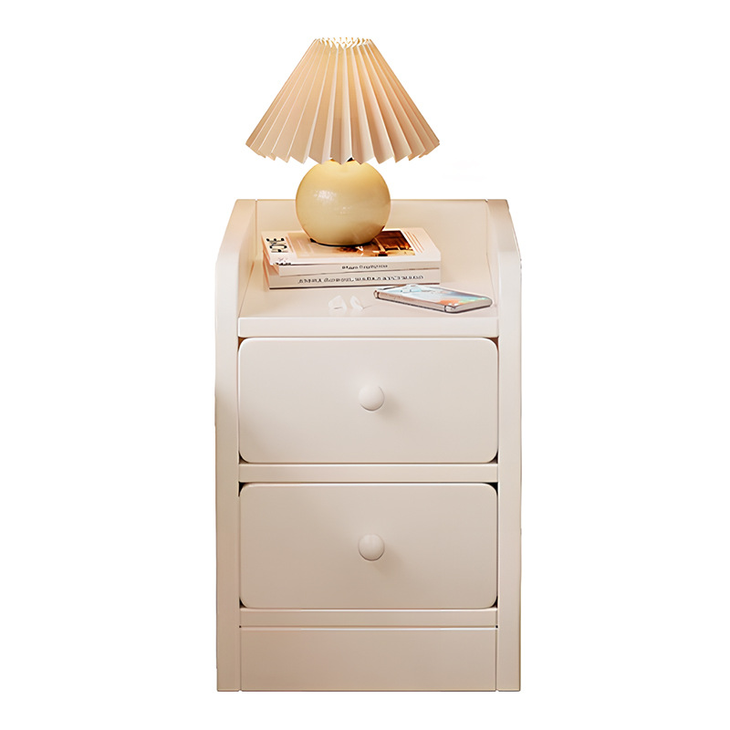 Mesita de noche para casas de alquiler, estante simple, moderno, pequeño y simple, armario de ranura ultra estrecho, armario lateral, armario de almacenamiento de dormitorio