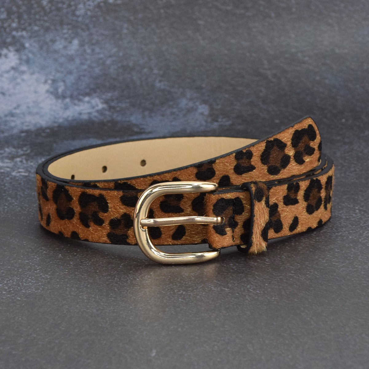 160g Weight Belt Classification 1 Piece Quantity Vintage Style Classic Style Leopard Pu Leather Alloy Plating Women's Leather Belts