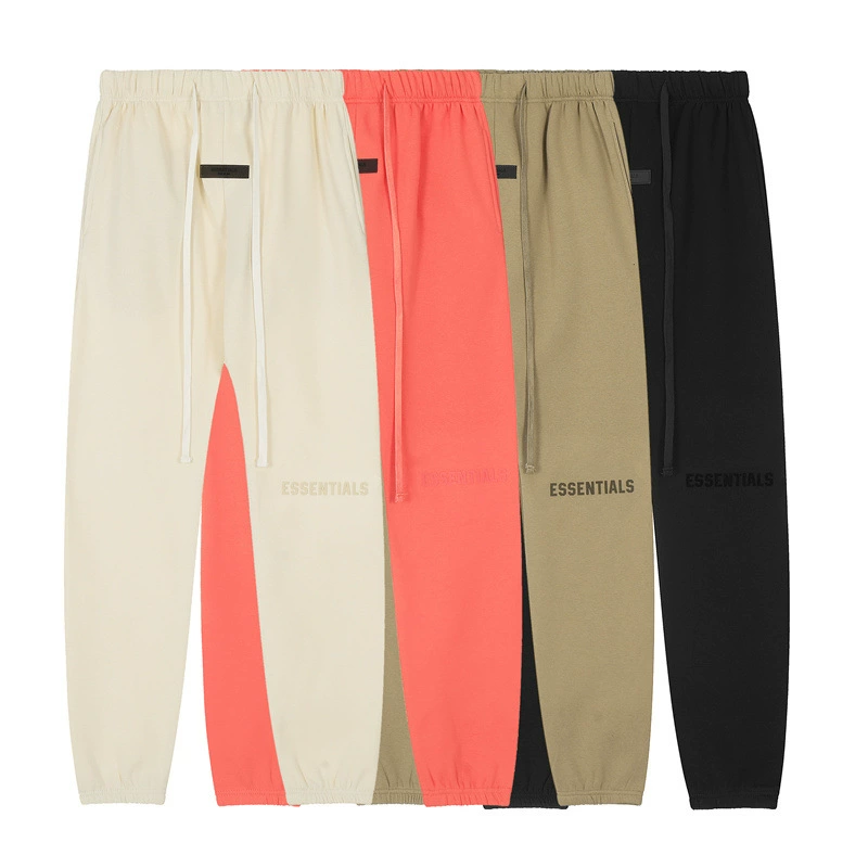 Многострочные брюки FOG ESSENTIALS с флокированным принтом для мужчин и женщин, свободные повседневные леггинсы в американском стиле, модные спортивные штаны