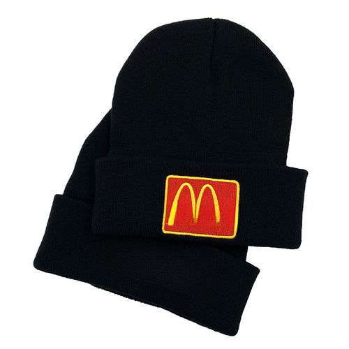 New Travis Scott x McDonald's collaboration winter knit hat CACTUS JACK warm knitted cap