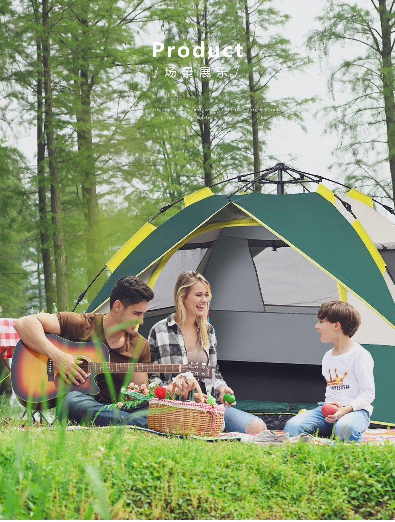 Clearance Explorer Tent Outdoor Fully Automatic Quick-Open Folding Windproof Portable Camping Gear Wholesale