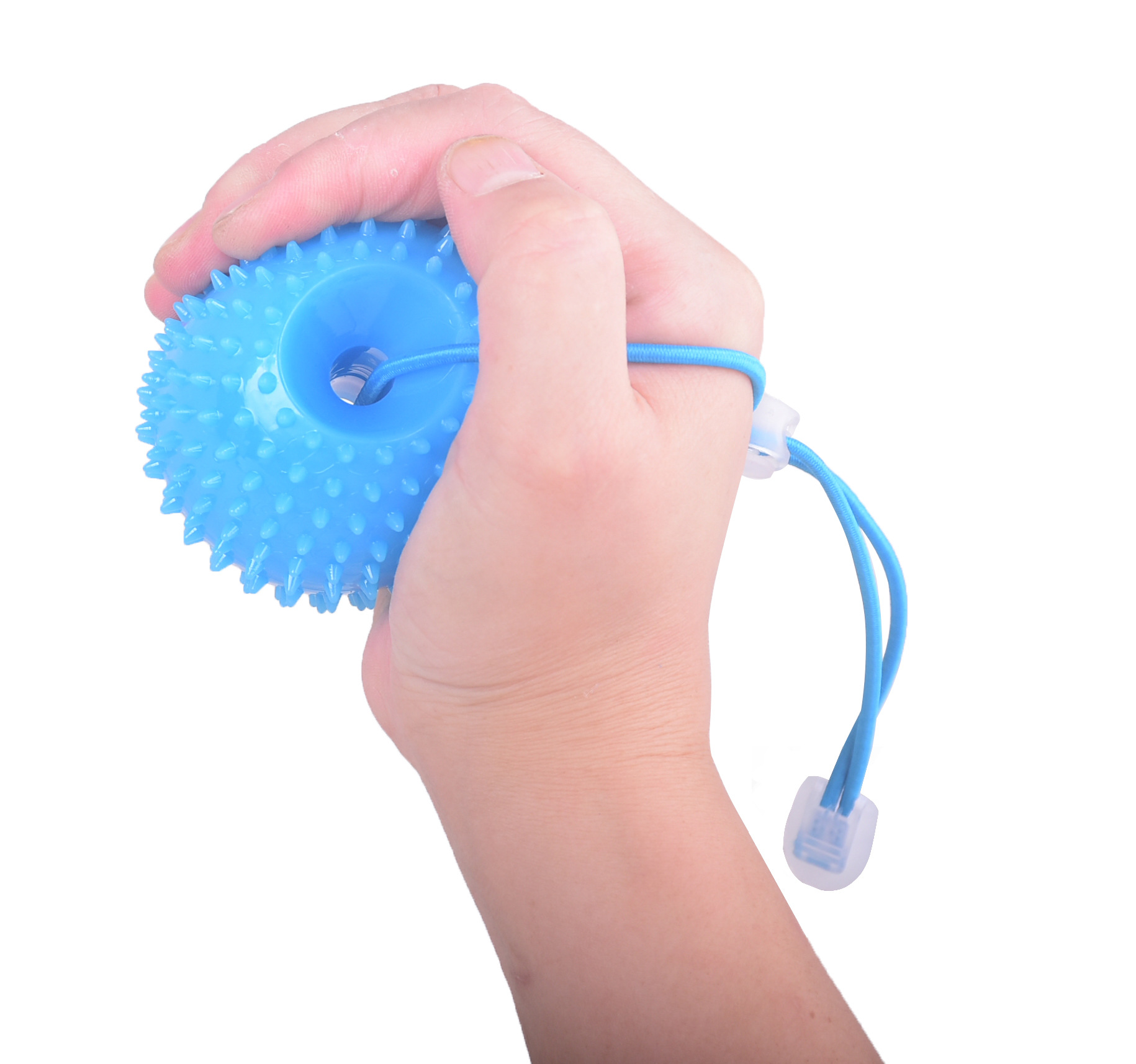 TPR Bola de erizo de cuatro dedos Entrenamiento de agarre primario Bola suave Rehabilitación de ancianos Parálisis parcial Masaje de viento Bola de dedos Práctica de manos