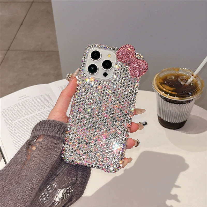 Яблоко, элитный трехмерный совместимый iPhone 15 с бантом, чехол для телефона, iphone, 16promax