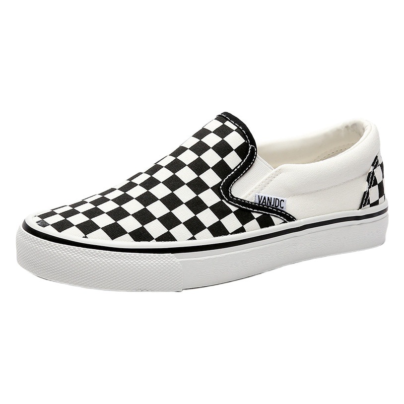 Canvas Shoes for Women 2025 Spring & Fall Slip-On Slip-Ons Korean Style Student White Shoes Ins Street Shooting Casual Shoes