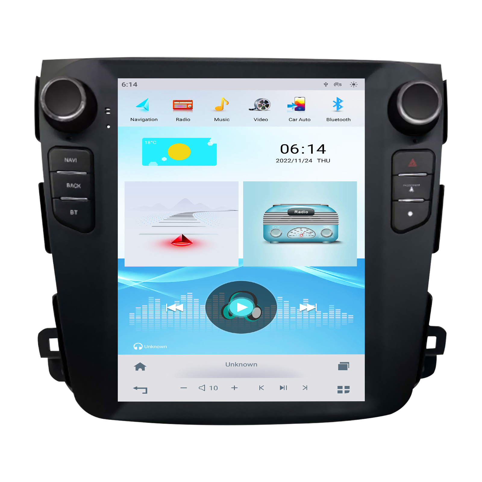 10.4 inch Vertical Screen Car Navigation Wireless Carplay Android