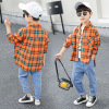 Children's set for boys, spring shirt, jeans, western style, suitable for teen, children's clothing