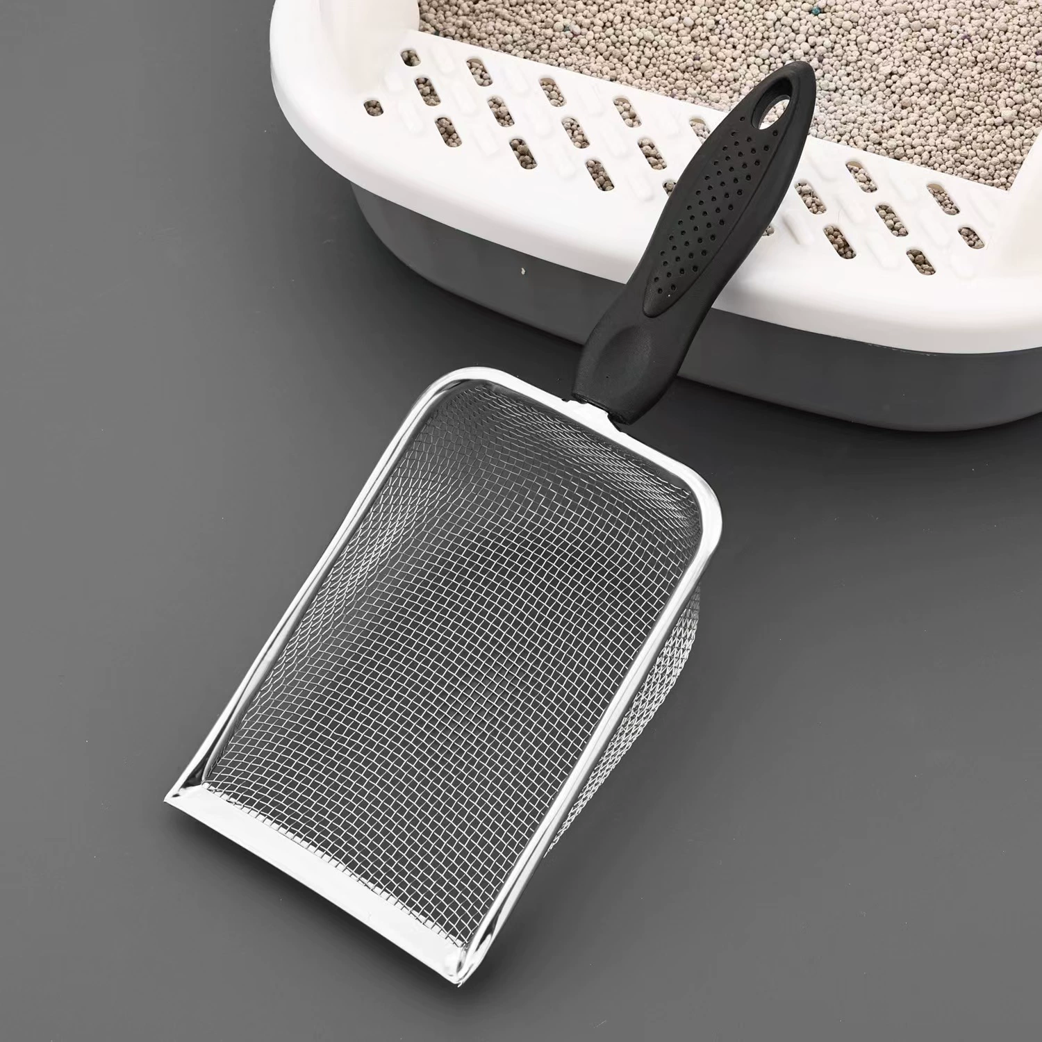 Лопата для кошачьего туалета Лопата для очистки песка Лопата для лазания из нержавеющей стали коврик для лазания на гусеничном ходу для домашних животных лоток для песка песочные часы гусеничная Лопата для песка