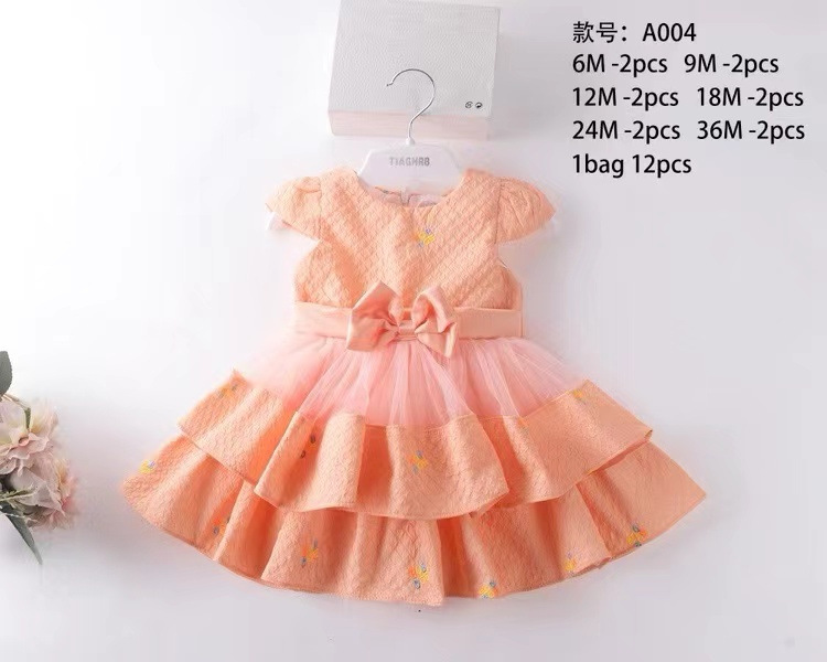 Vestido de Princesa con Mariposa para Bebé de Algodón con Lazo image 10