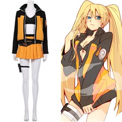 Ninja cosplay costume from Naruto Shippuden Uzumaki Naruto female version anime cosplay costume wholesale