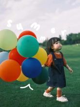 气球儿童加厚蓝汽球宝宝吹早教婴儿彩色