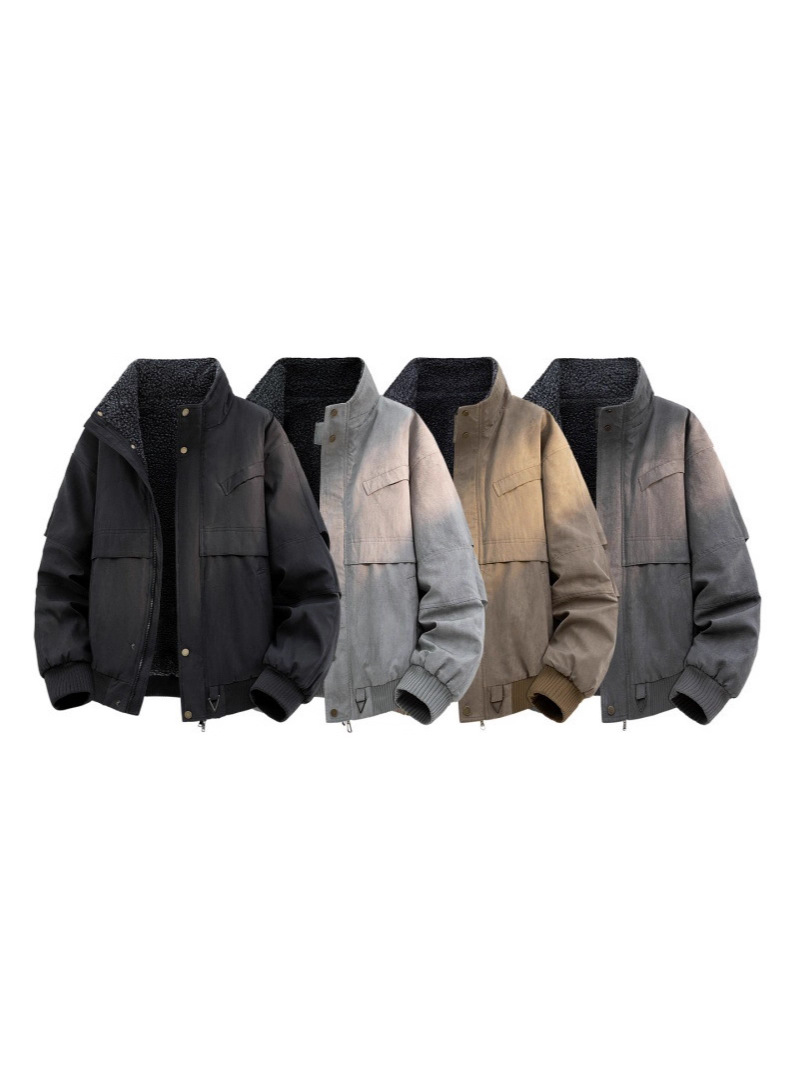 Winter velvet men's jacket