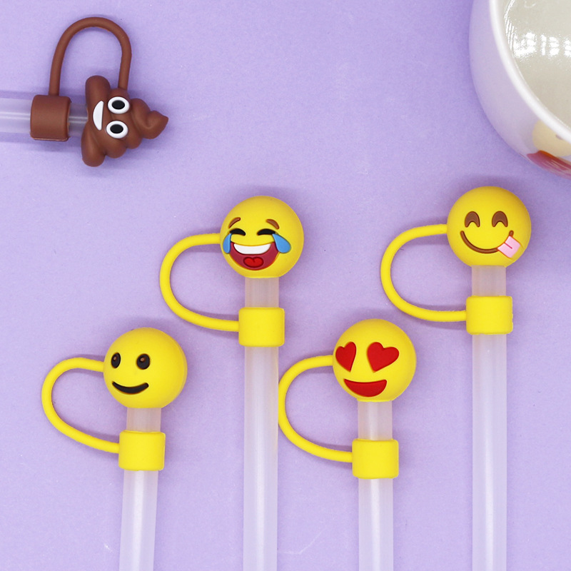 Tapa de pajita deportiva de gran diámetro de 10mm, tapón antipolvo de goma suave, tapa de pajita reciclable