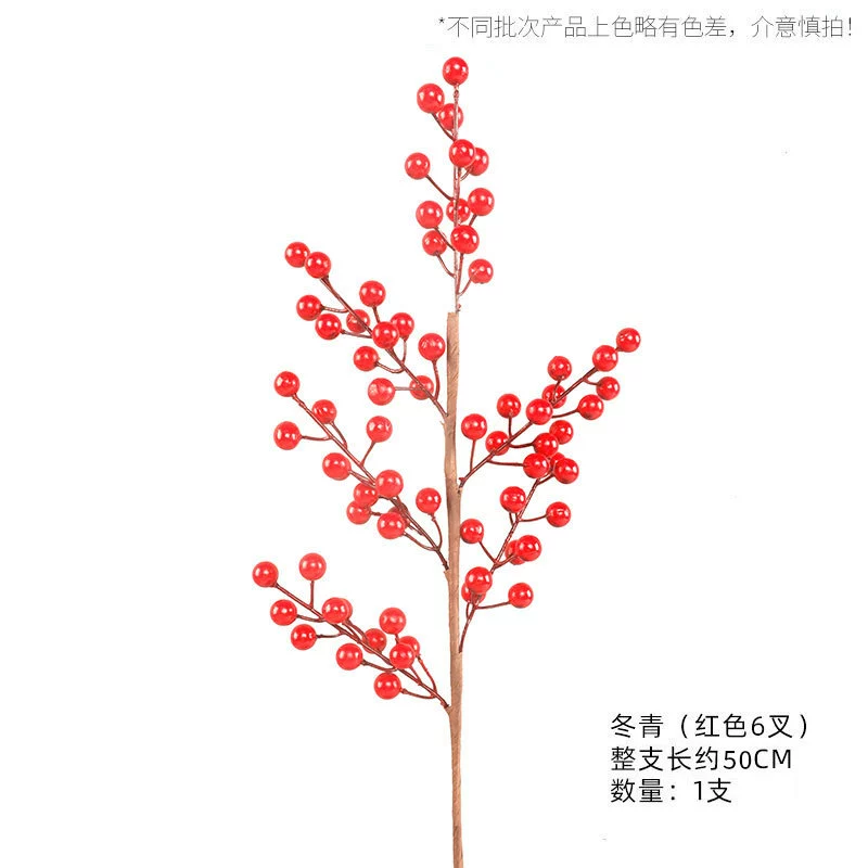Fujiao New Year Flower Material Wholesale Simulation Flower Winter Qing You Gali Pomegranate Persimmon DIY Materials