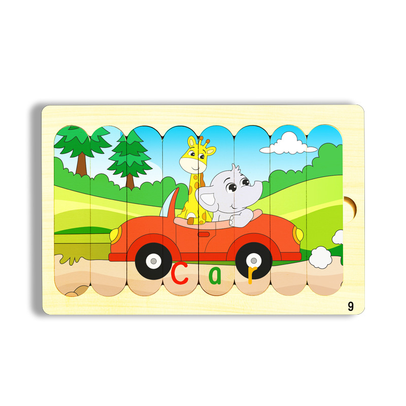 Niños barras de helado de madera puzzle de pensamiento lógico 3 + puzzle infantil de educación temprana divertido puzzle de barra de iluminación