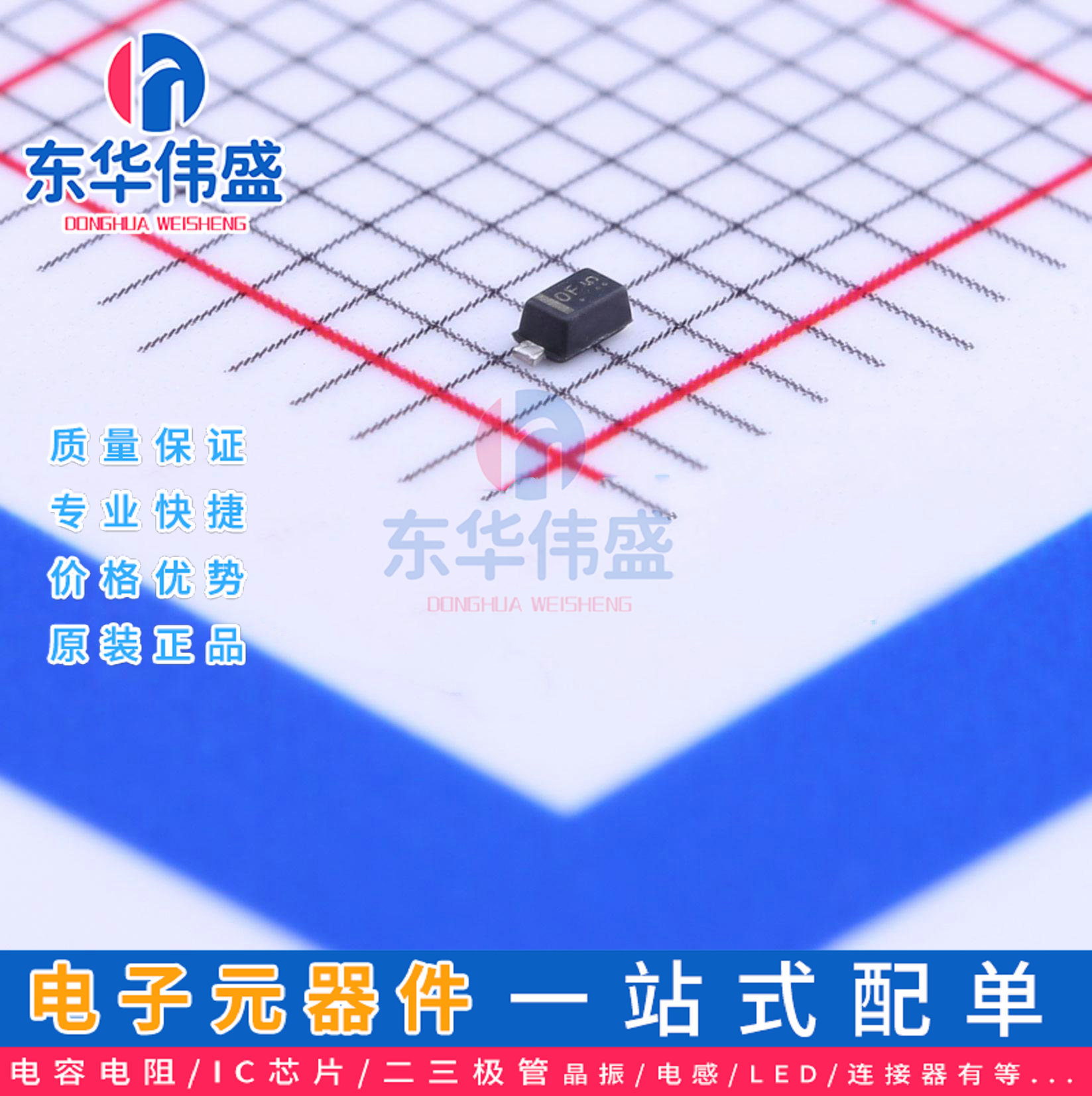 LRC稳压二极管>齐纳二极管6.8V 0.2W>LM5Z6V8T1G>封装:SOD-523