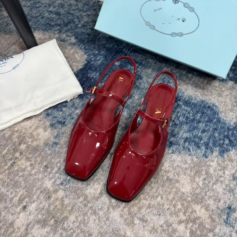 高端品质2025夏新款法式真皮方头平底后空包头一字带凉鞋时尚单鞋