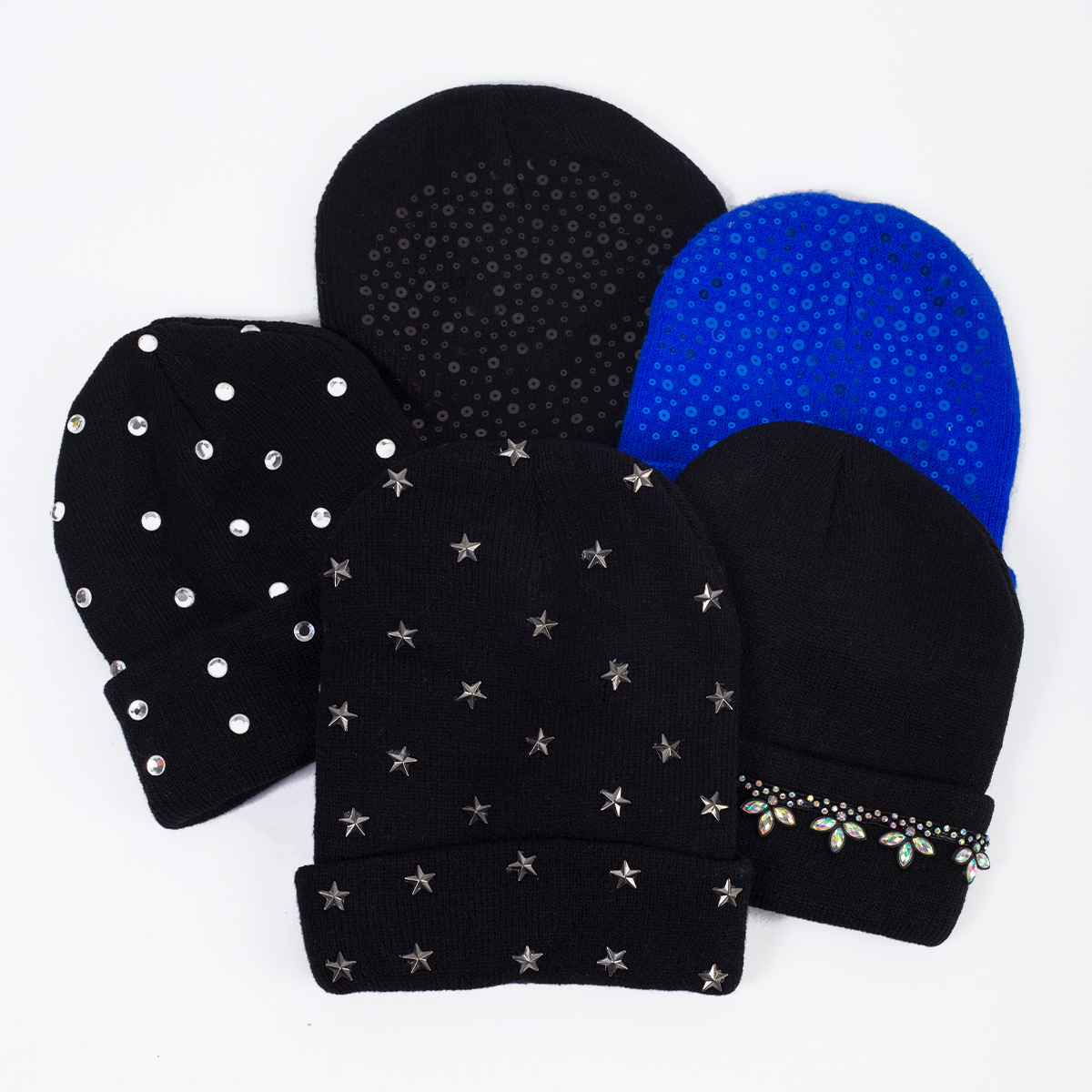 Nieuwe gebreide muts Herfst en winter Warme wollen muts Ster gebreide heren- en dameskoude muts Pullover muts_voghion.com