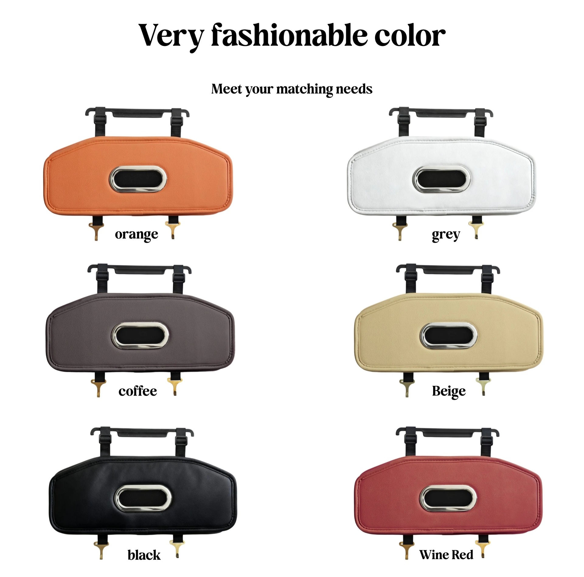 Car Seat Back Storage Box, Hanging Bag, Tissue Box, Cup Holder, Hook, Storage Box, Seat Back Organizer