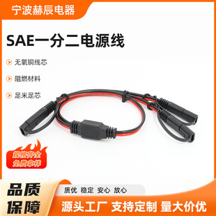 Sae Hoist Head Extension Cord Sae Power Cord Plug Cord Sae Adapter Cable Solar Cable One to Two