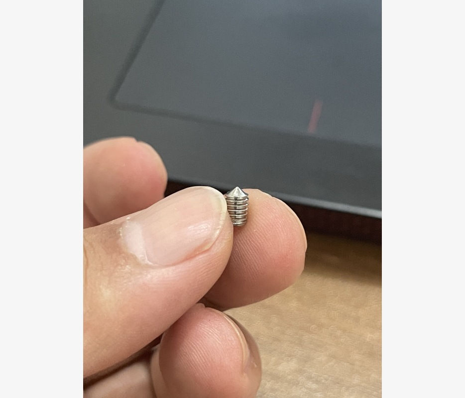 不锈钢304 开槽锥端紧定螺钉 DIN553  M4*6