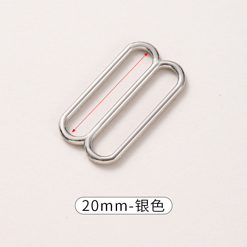 スポット金属合金ショルダーストラップ調整バックルブラジャーアクセサリーラウンド8と9の文字下着バックルサスペンダー調整バックル