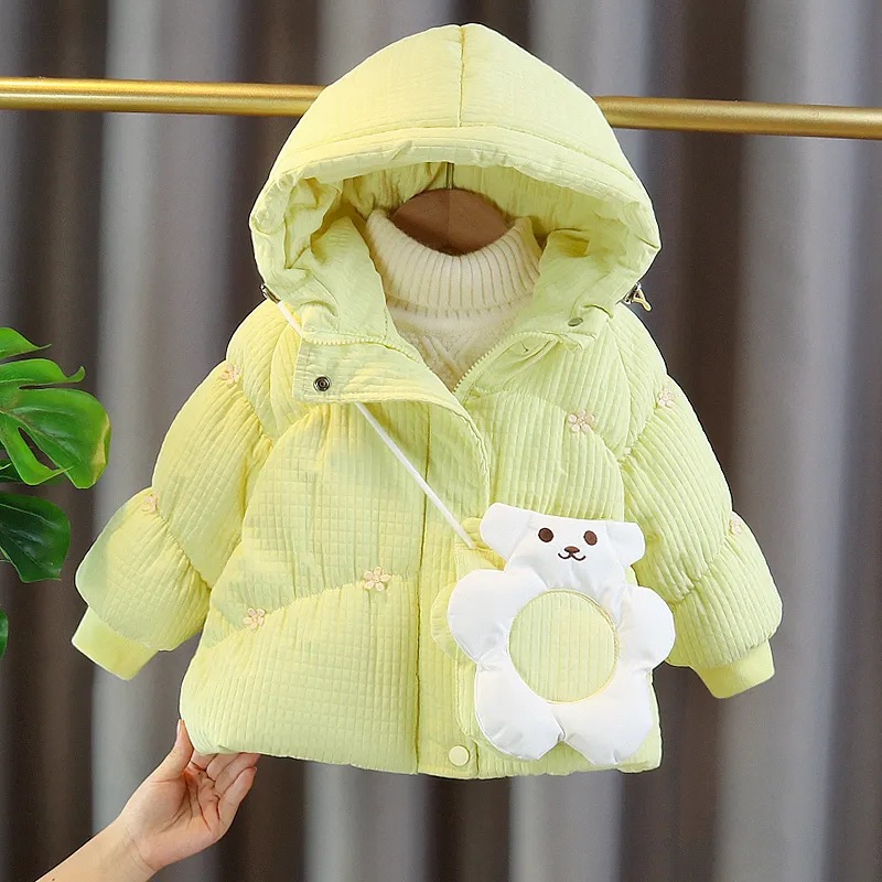 Demi-season children's keep warm winter down jacket girl's