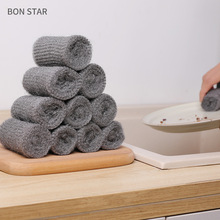 BONSTAR日本钢丝棉多用途不沾油刷锅刷清洁不扎手钢丝绒12只装