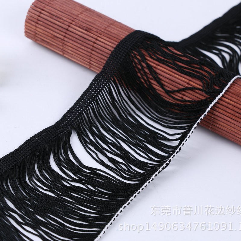 服装辅料人造丝排须机织流苏辅料彩色花边厂家直销