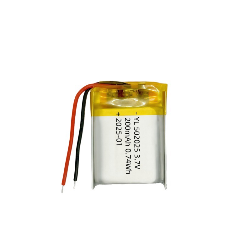 502025/200mAh 배터리(보호 보드 콘센트 포함)