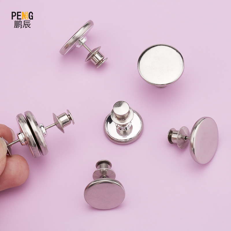 wholesale metal sewing free magnetic buckle curtain fixing buckle leakproof light magnetic buckle simple circular magnet snap fastener