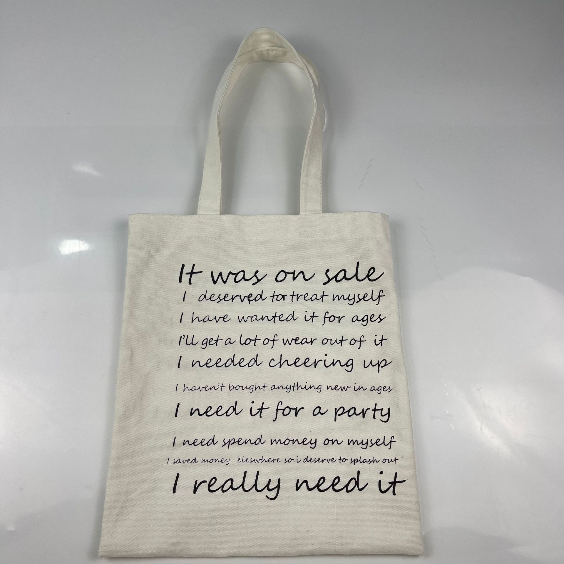 创意棉布袋设计学生单肩手提帆布袋简约百搭时尚全棉印花购物袋