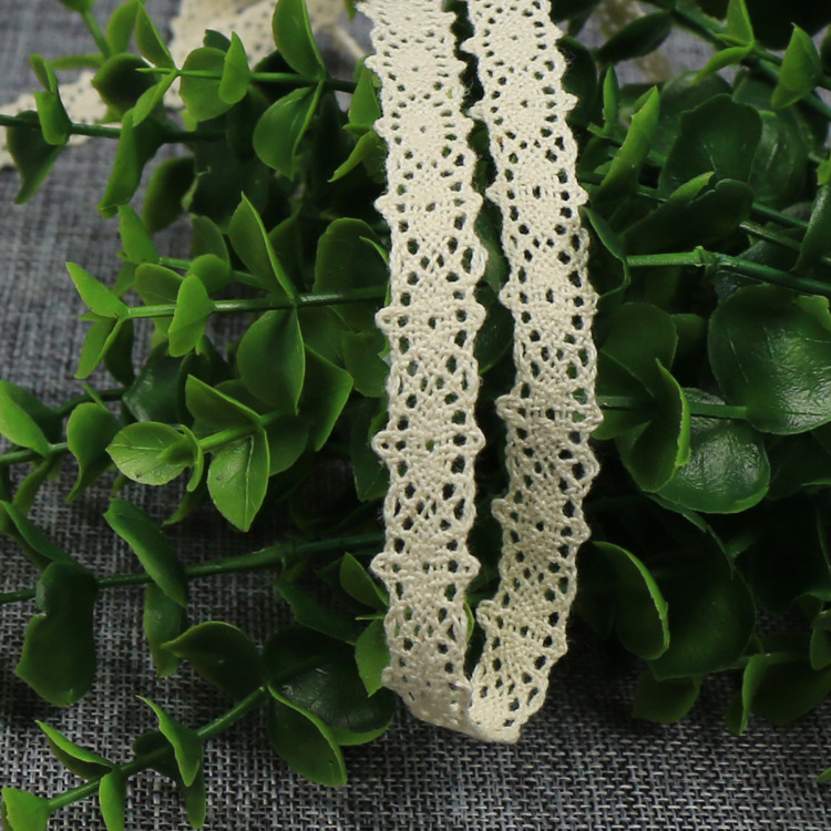 1.5厘米双波浪边小眼睛 品质棉线蕾丝花边 DIY发饰布艺服装辅料