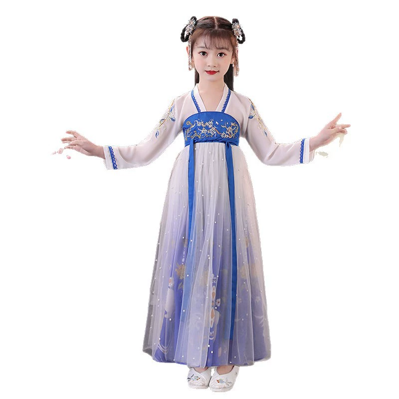 Летний Hanfu, платье, китайский стиль