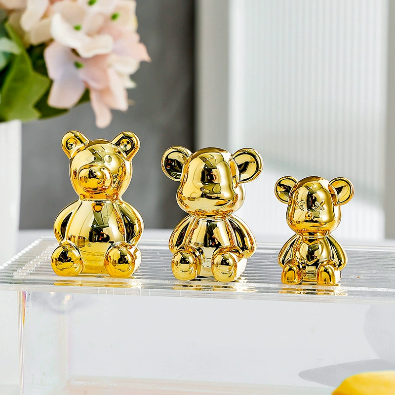 Легкая экстравагантность и жестокий медведь украшение высококлассная пластиковая гостиная крыльцо ТВ шкаф винный шкаф копилка аксессуары для украшения дома