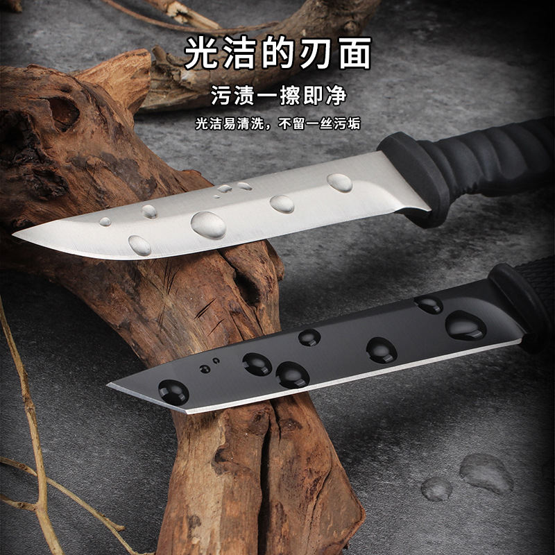 Outdoor Multi-Tool Knife for Survival & Diving — Straight Blade, Camping-Ready K-Sheath, Sharp & Portable Fruit Knife, Perfect for Cutting Vegetables